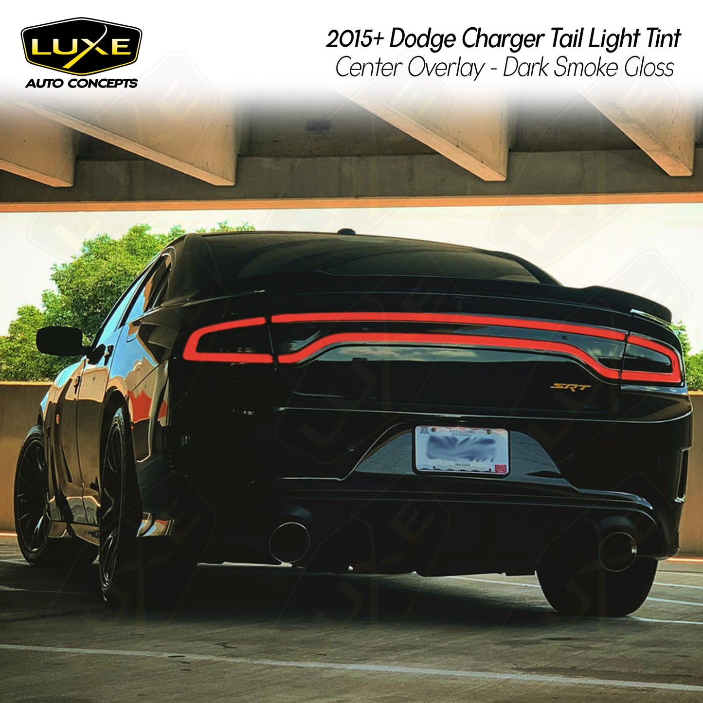 Charger Tail Light Tint - Center Overlay Kit