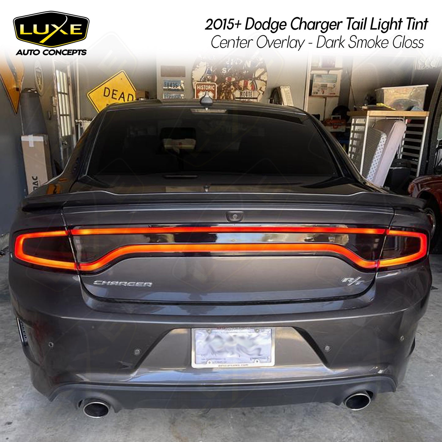 Charger Tail Light Tint - Center Overlay Kit
