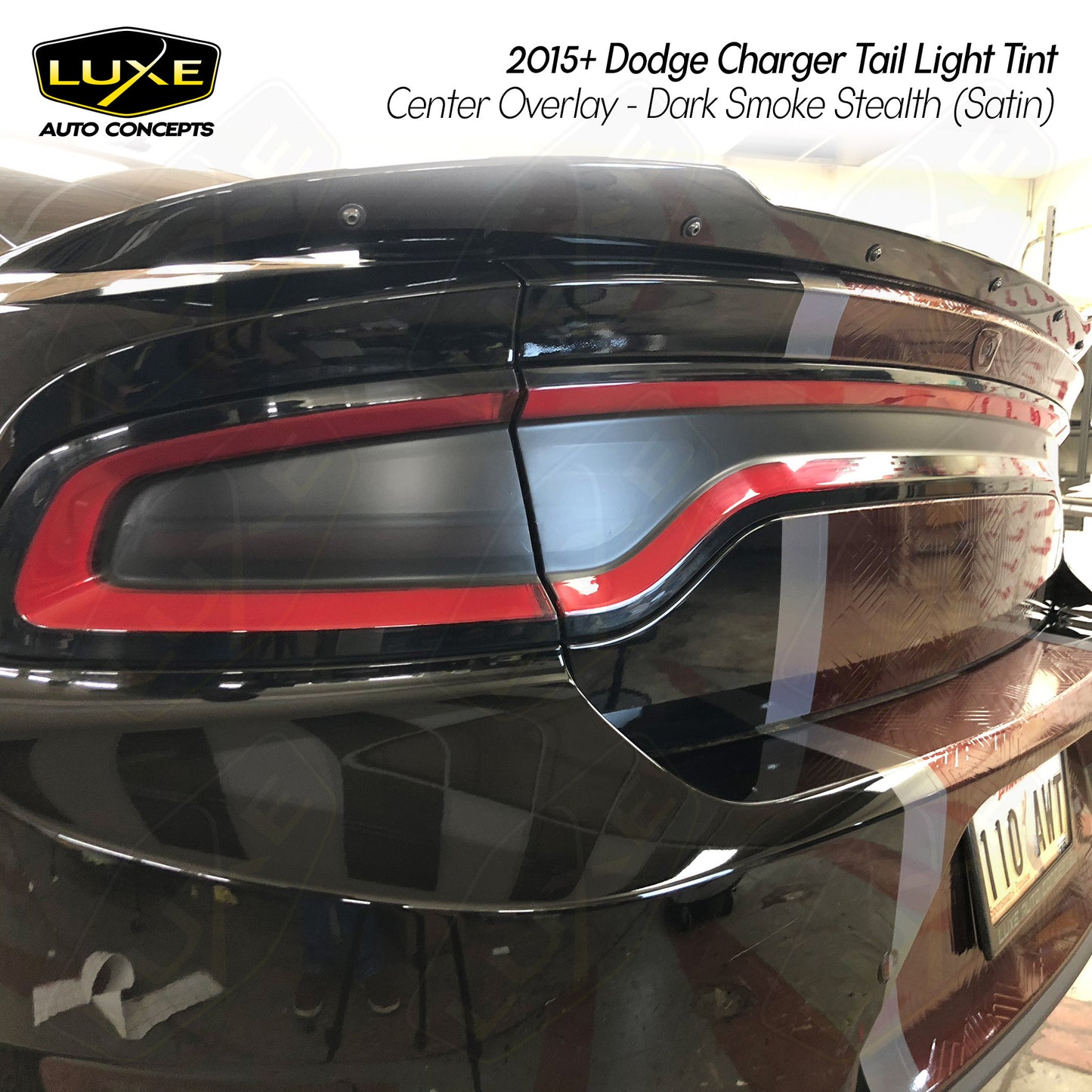 Charger Tail Light Tint - Center Overlay Kit
