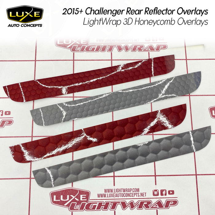 2015+ Challenger Rear Reflector Overlays - LightWrap Tint