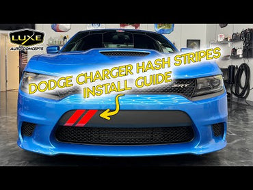 Charger Front Bumper Hash Stripes Kit