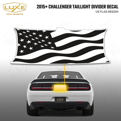 2015+ Challenger Taillight Center Divider Decal -  American Flag