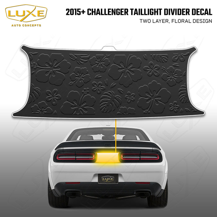2015+ Challenger Taillight Center Divider Decal - Floral Design