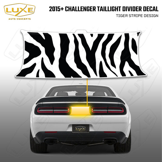 2015+ Challenger Taillight Center Divider Decal - Tiger Stripes Design