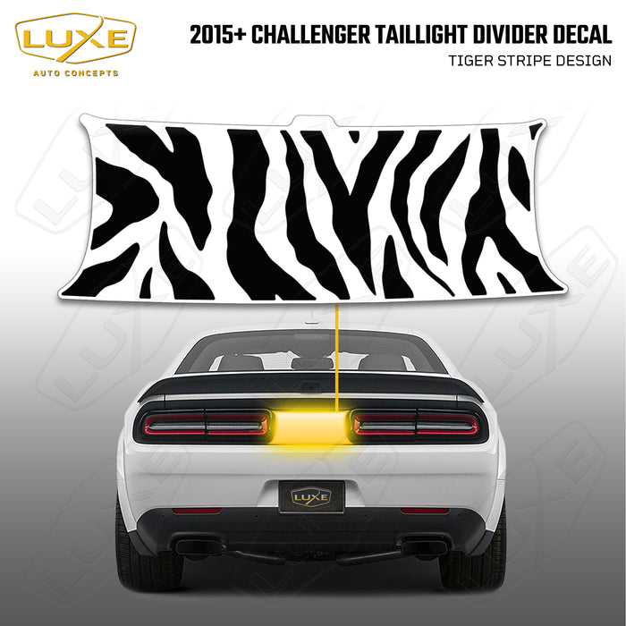 2015+ Challenger Taillight Center Divider Decal - Tiger Stripes Design