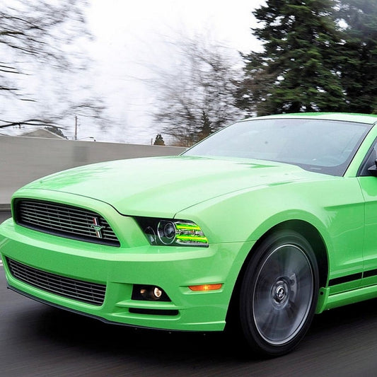 2013-2014 FORD MUSTANG DRL BUNDLE WITH PROJECTOR HALOS - RGBW