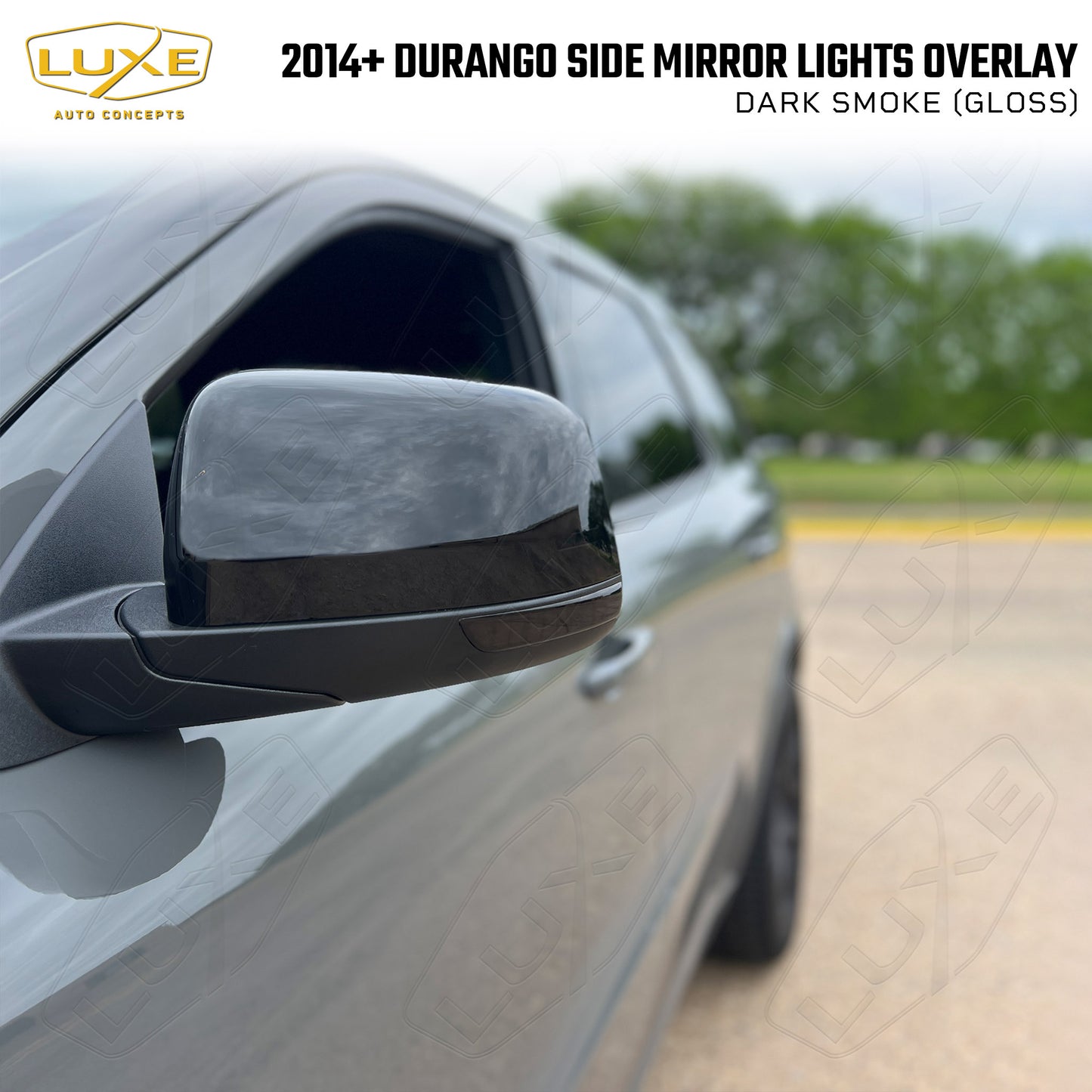 2011+ Durango Side Mirror Light Overlays