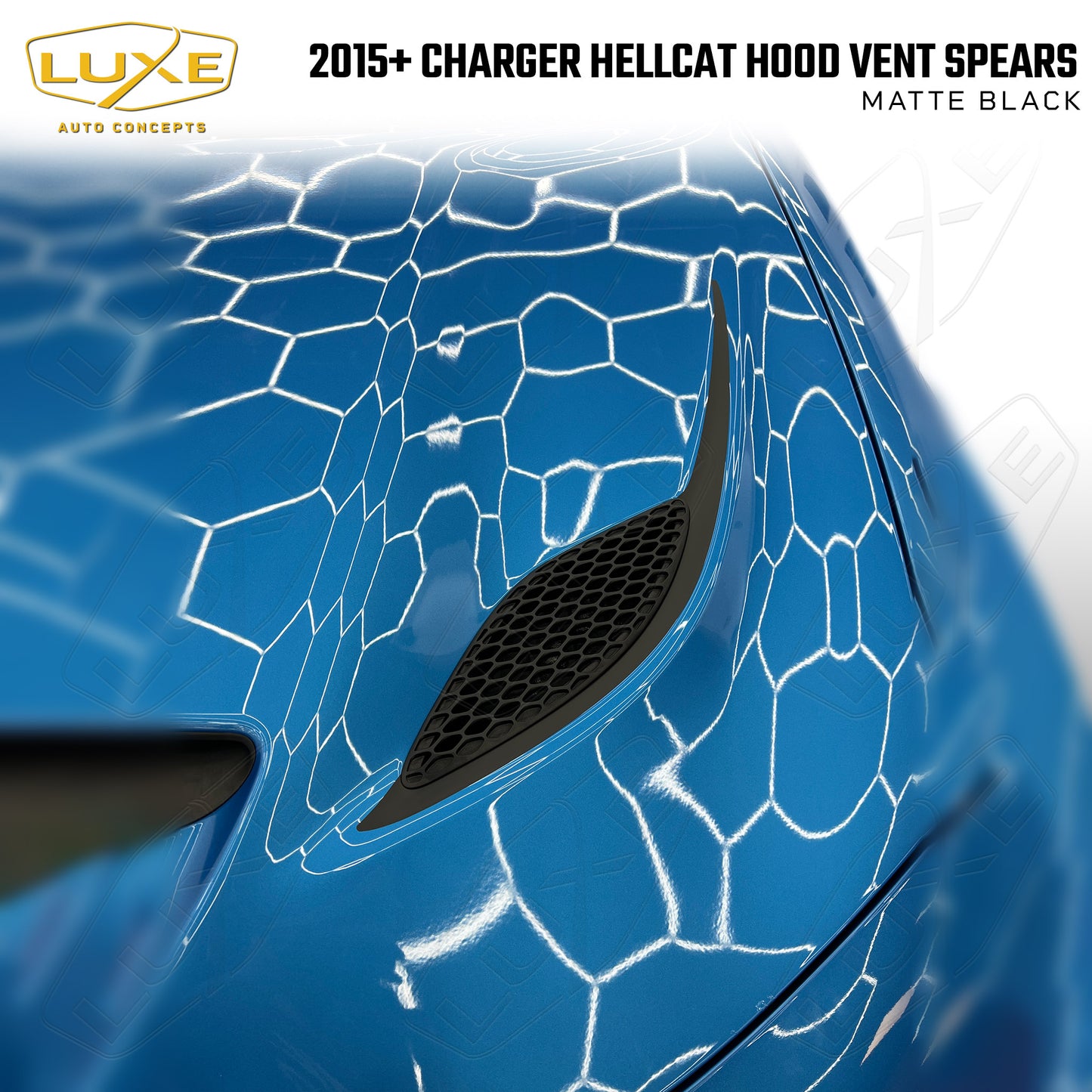Charger Hellcat Hood Vent Spear Decals Kit