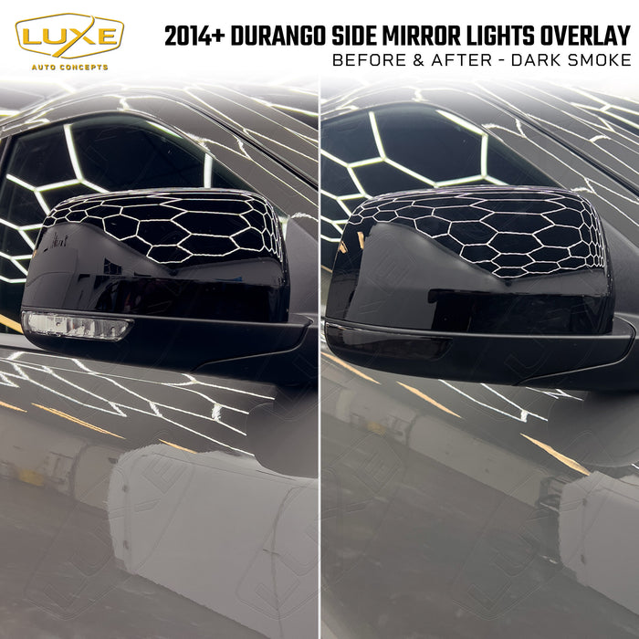 2011+ Durango Side Mirror Light Overlays