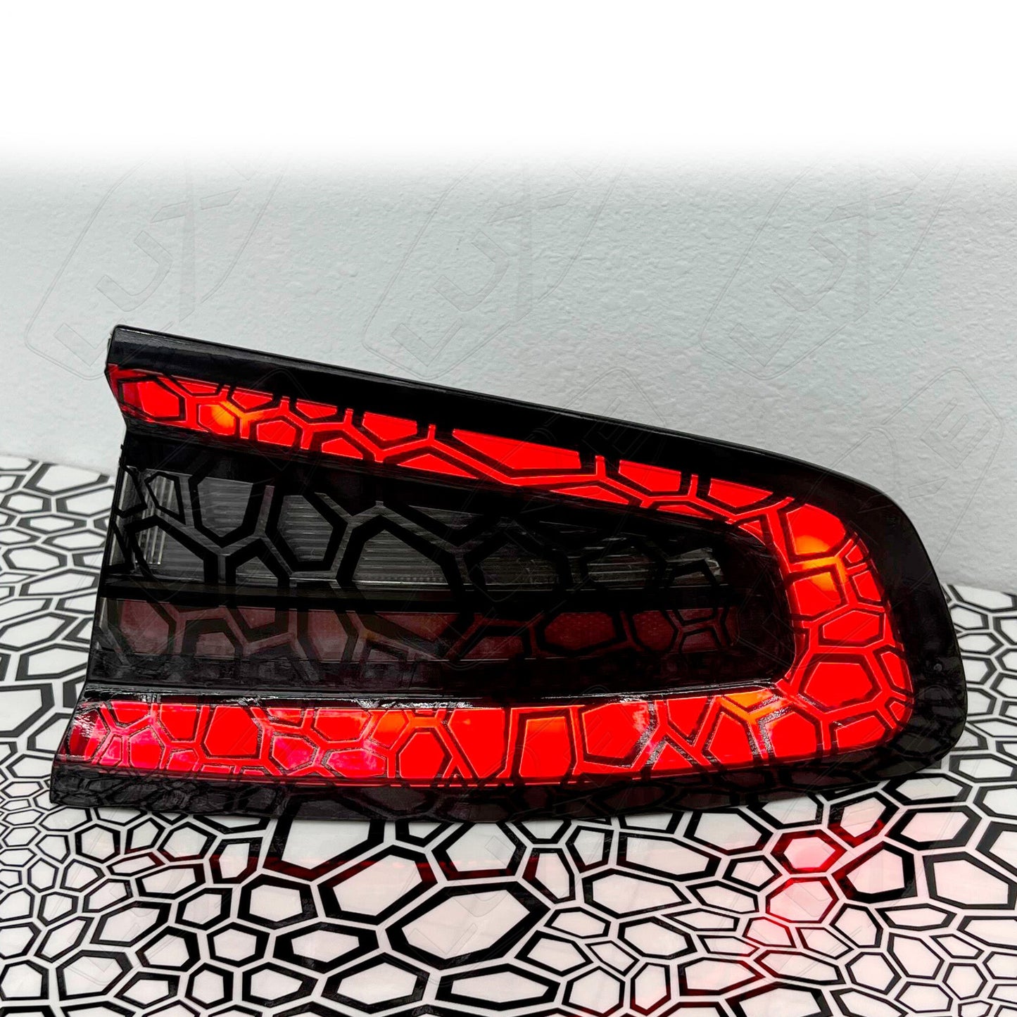 Black Chaos Hex Taillight Tint - LightWrap Infinite Print Kit