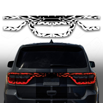 Durango Racetrack Taillamp Overlay Type 4 - Tiger Stripes Kit