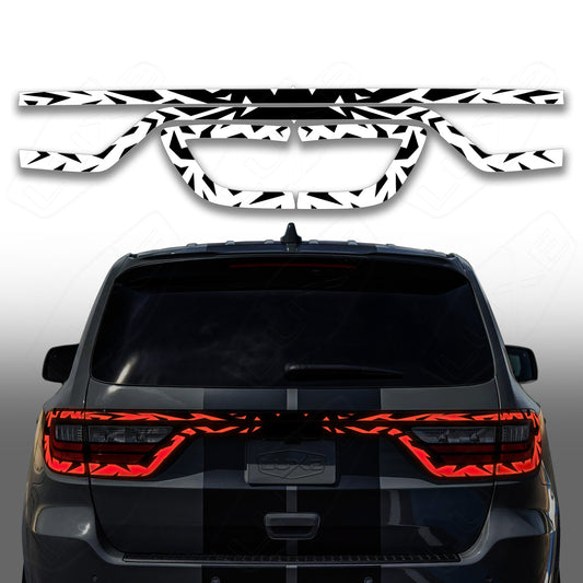 Durango Racetrack Taillamp Overlay Type 4 - Tiger Stripes Kit