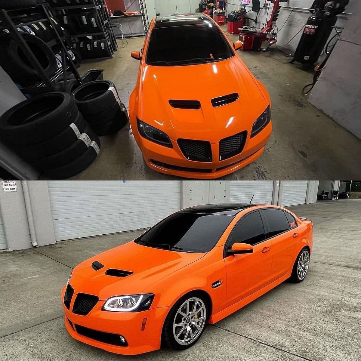 Hexis Orange Red Gloss Vinyl Wrap | HX20165B