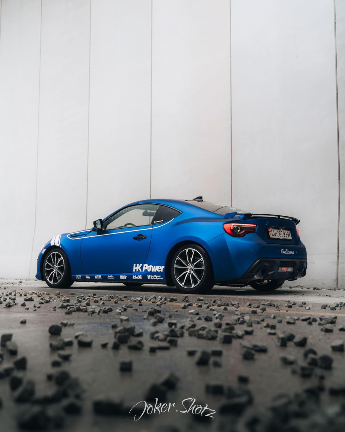 Hexis Celestial Blue Metallic Satin Vinyl Wrap | HX20236S