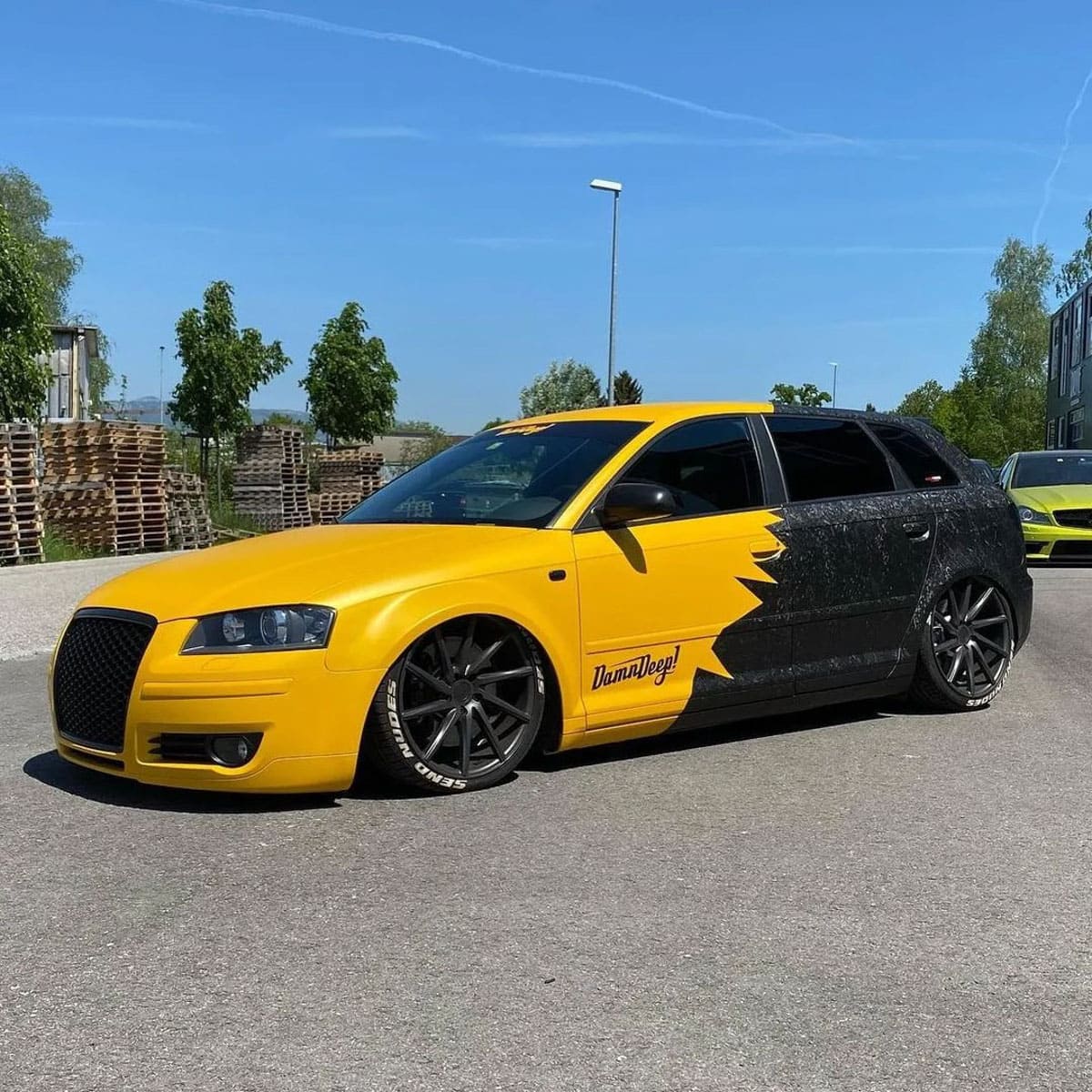 Hexis Yellow Florida Matte Vinyl Wrap | HX20548M