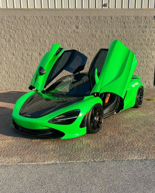Hexis Fluorescent Green Gloss Vinyl Wrap | HX20612B