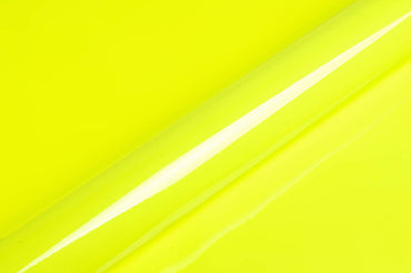 Hexis Fluorescent Yellow Gloss Vinyl Wrap | HX20613B
