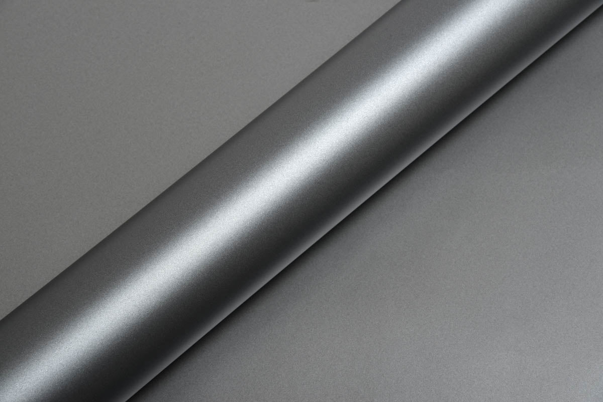Hexis Satin Grey Metallic Vinyl Wrap | HX20G03S