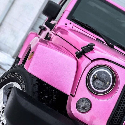 Hexis Jellybean Pink Glitter Vinyl Wrap | HX20RDRB