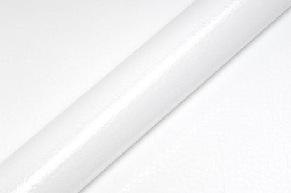 Hexis Glacier White Alligator Gloss Vinyl Wrap | HX30AL003B