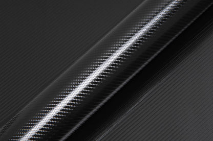 Hexis Black High Gloss Carbon Vinyl Wrap | HX30CANPEB
