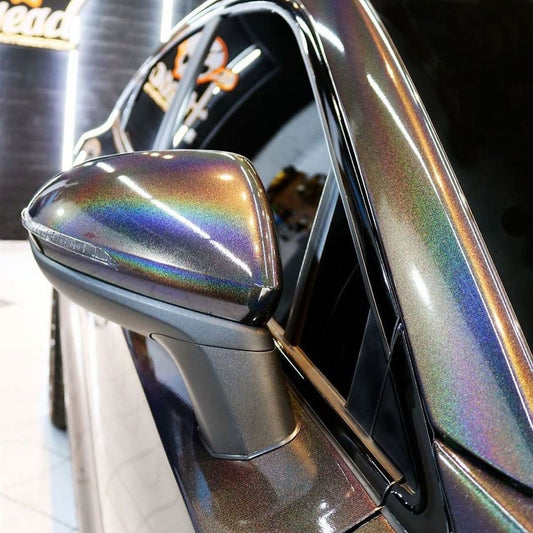 Hexis Black Rainbow Gloss Vinyl Wrap | HX30RW889B