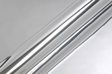 Hexis Super Chrome Silver Gloss Vinyl Wrap | HX30SCH01B