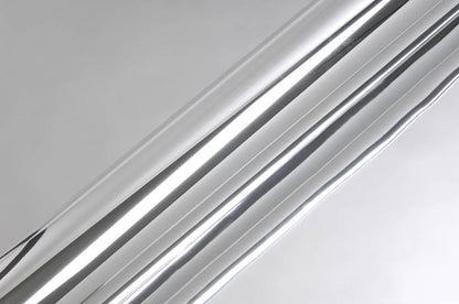 Hexis Super Chrome Silver Gloss Vinyl Wrap | HX30SCH01B