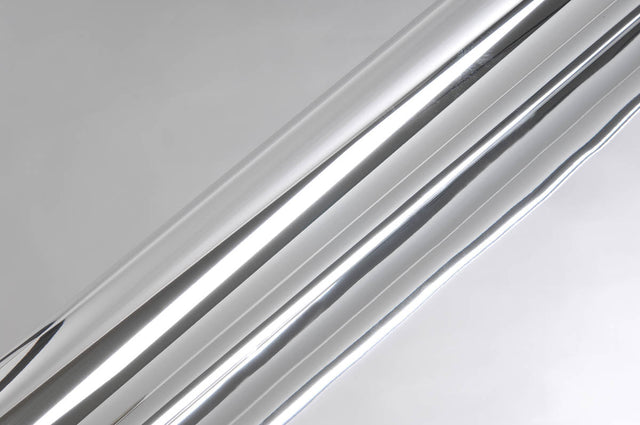 Hexis Super Chrome Silver Gloss Vinyl Wrap | HX30SCH01B