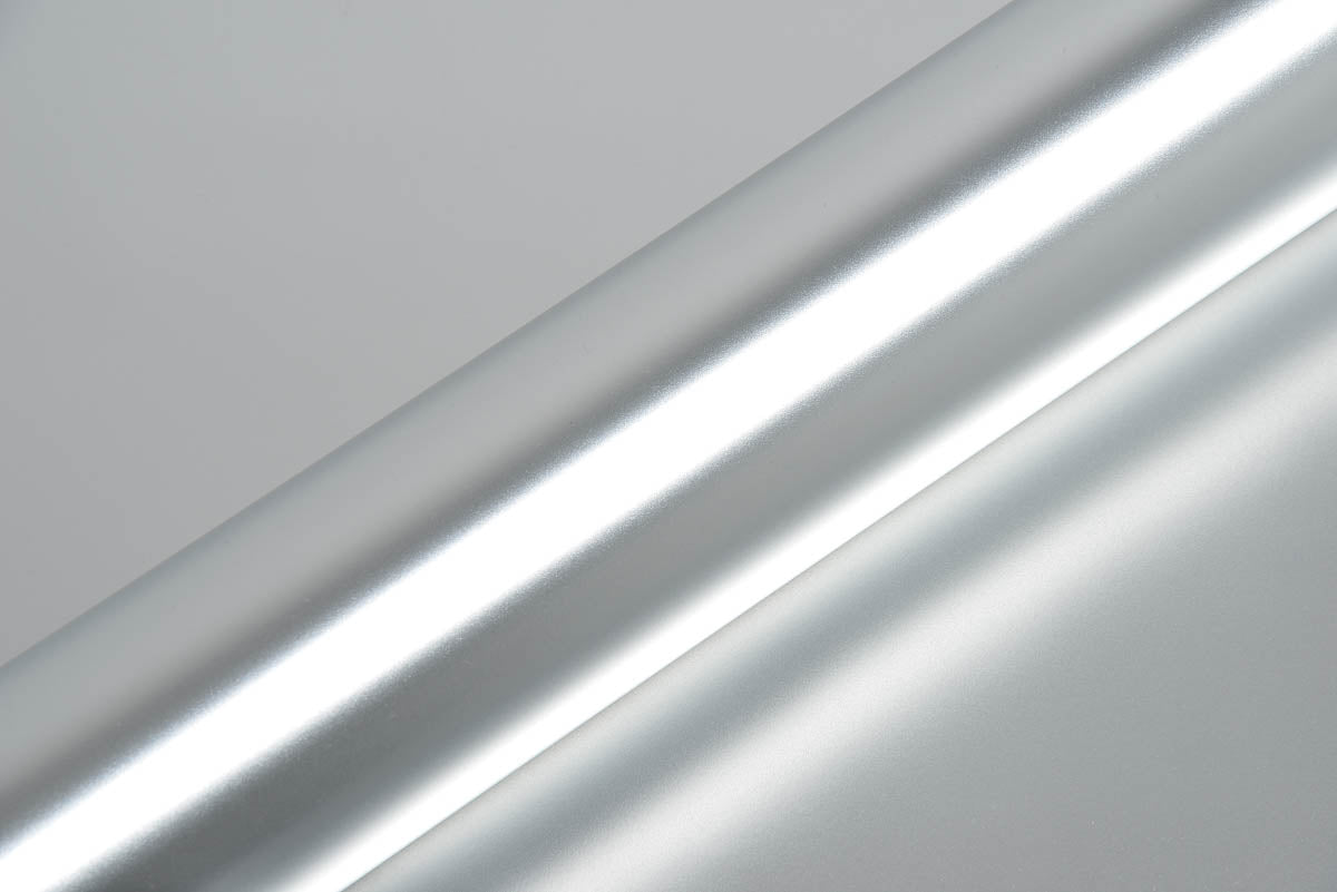 Hexis Super Chrome Silver Satin Vinyl Wrap | HX30SCH01S