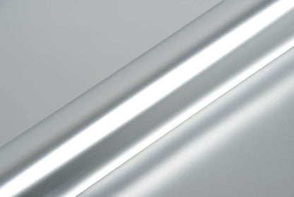 Hexis Super Chrome Silver Satin Vinyl Wrap | HX30SCH01S