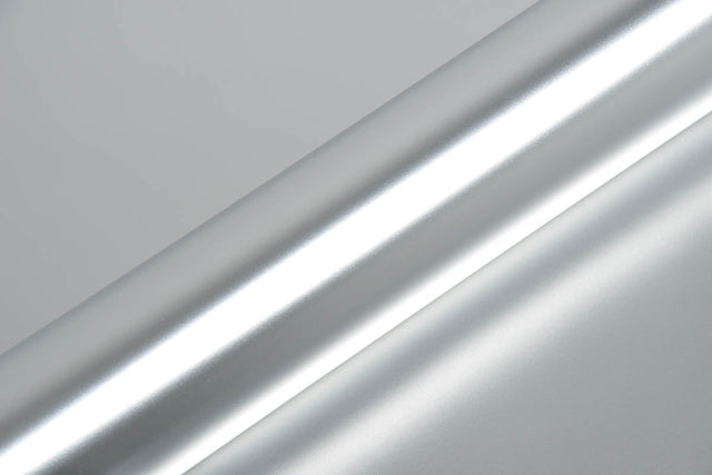 Hexis Super Chrome Silver Satin Vinyl Wrap | HX30SCH01S
