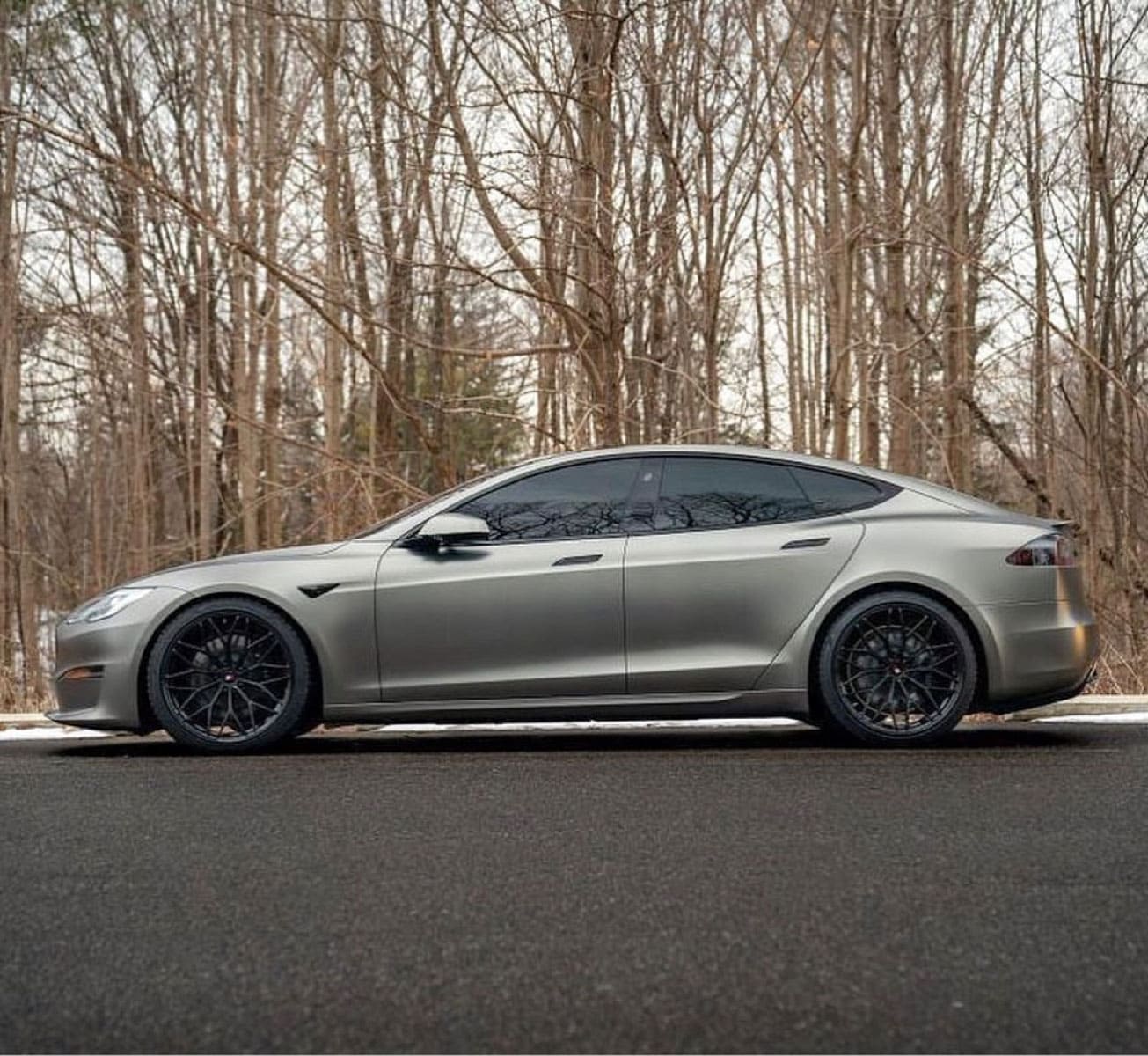 Hexis Super Chrome Titanium Satin Vinyl Wrap | HX30SCH03S