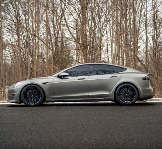 Hexis Super Chrome Titanium Satin Vinyl Wrap | HX30SCH03S