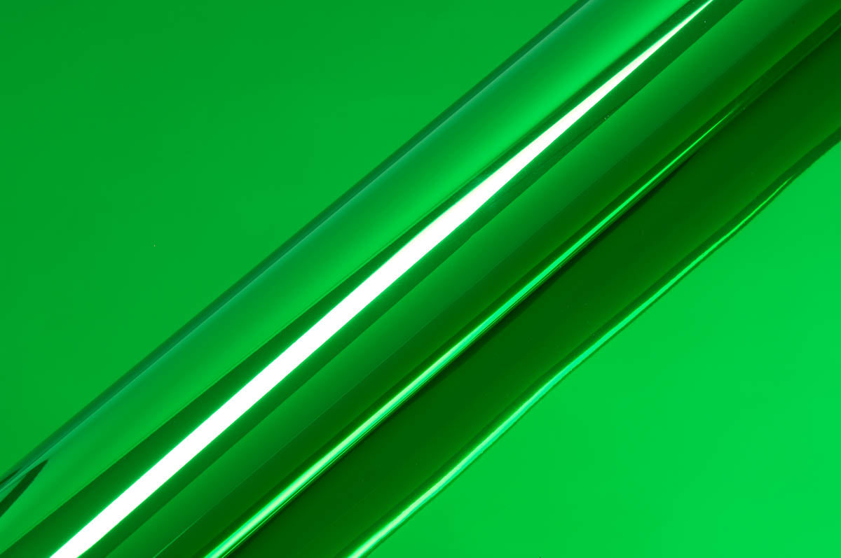 Hexis Super Chrome Green Gloss Vinyl Wrap | HX30SCH04B
