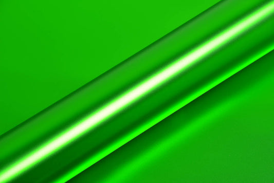 Hexis Super Chrome Green Satin Vinyl Wrap | HX30SCH04S