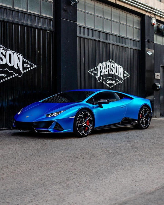 Hexis Super Chrome Blue Satin Vinyl Wrap | HX30SCH05S