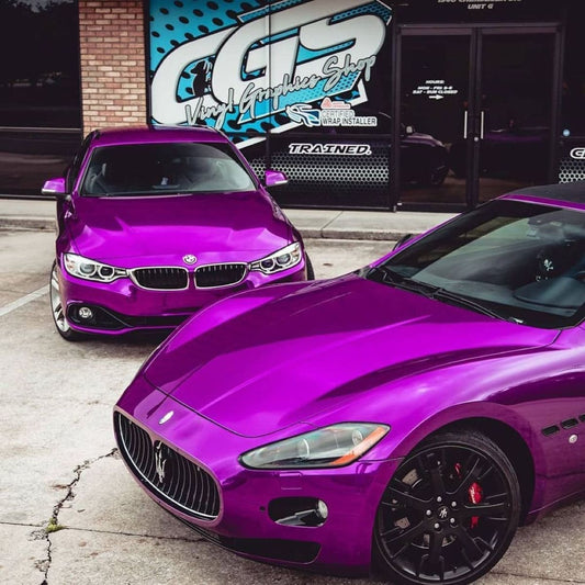 Hexis Super Chrome Purple Gloss Vinyl Wrap | HX30SCH06B