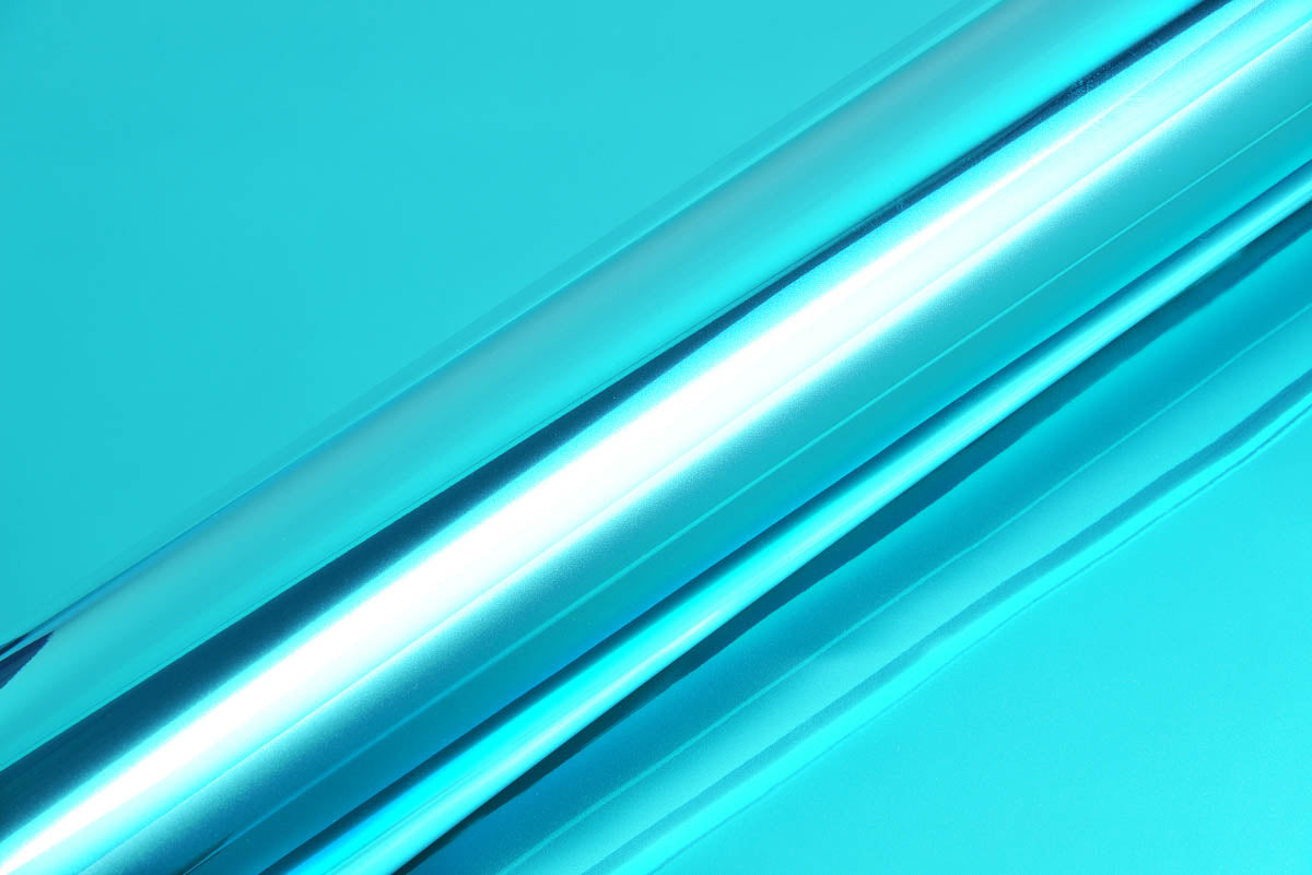 Hexis Super Chrome Light Blue Gloss Vinyl Wrap | HX30SCH11B