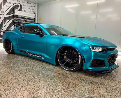 Hexis Super Chrome Light Blue Satin Vinyl Wrap | HX30SCH11S