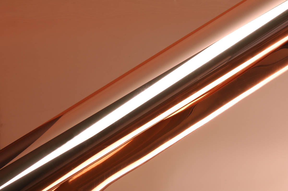 Hexis Super Chrome Rose Gold Gloss Vinyl Wrap | HX30SCH12B