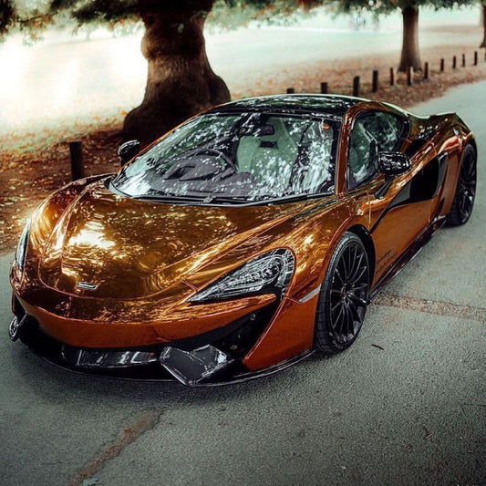 Hexis Super Chrome Arabica Copper Gloss Vinyl Wrap | HX30SCH15B