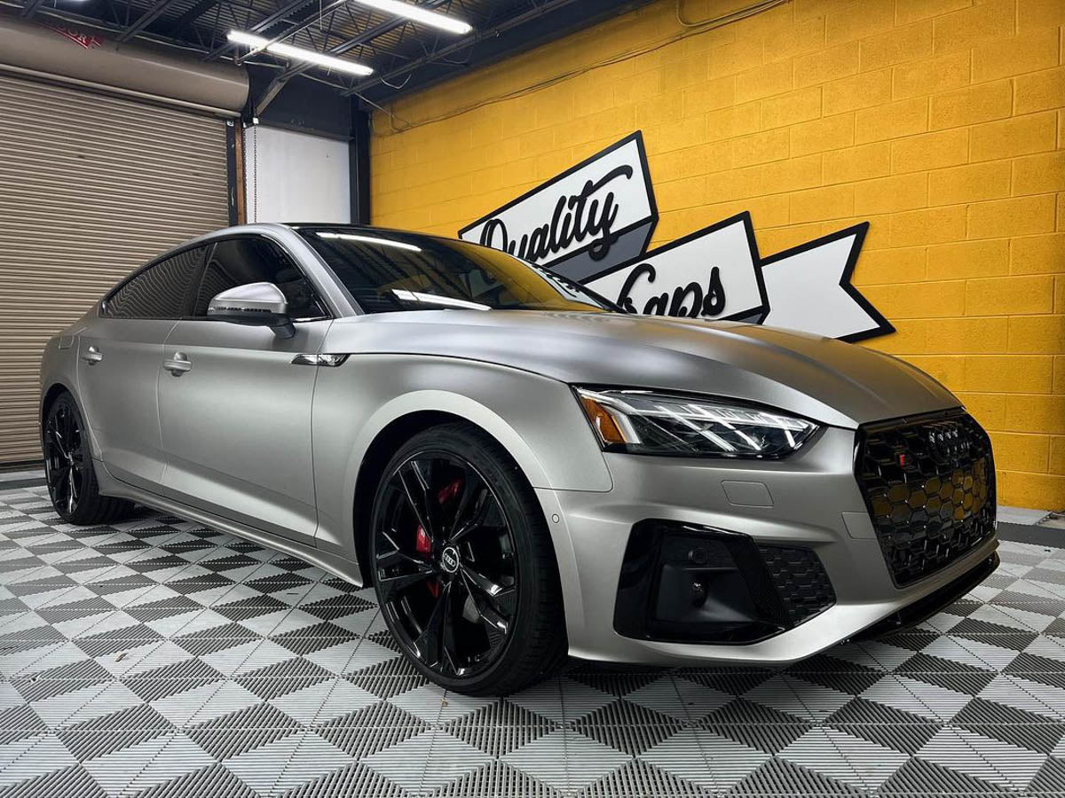 KPMF Matte Iced Silver Titanium Vinyl Wrap | K75501 – Luxe Auto Concepts