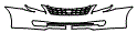 2005 Toyota Avalon Grille and Bumper Kit - PPF