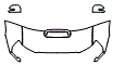 2015 Toyota Tacoma  Access Cab Hood, Fender and Mirror Kit