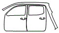 2016 Toyota Tacoma Double Cab Door and Rear Fender Kit - PPF