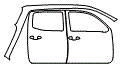 2020 Toyota Tacoma  TRD Sport Door and Rear Fender Kit - PPF