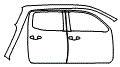 2022 Toyota Tacoma  TRD Sport Door and Rear Fender Kit - PPF