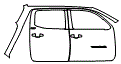 2019 Toyota Tacoma Double Cab Rear Fender and Door Kit - PPF