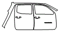 2023 Toyota Tacoma  SR Door and Rear Fender Kit - PPF